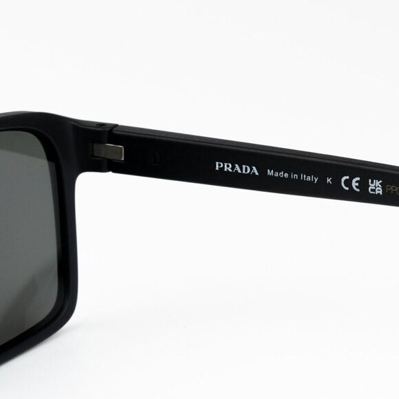 NEW Prada Linea Rossa PS05YS 1BO10A Matte Black Mirror Red Unisex Sunglasses - Picture 8 of 10